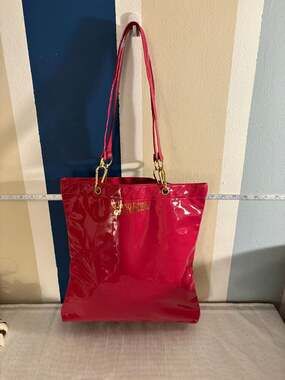 Jean Paul Gaultier Pink Tote Bag with Gold Logo